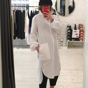 Lab coat dress